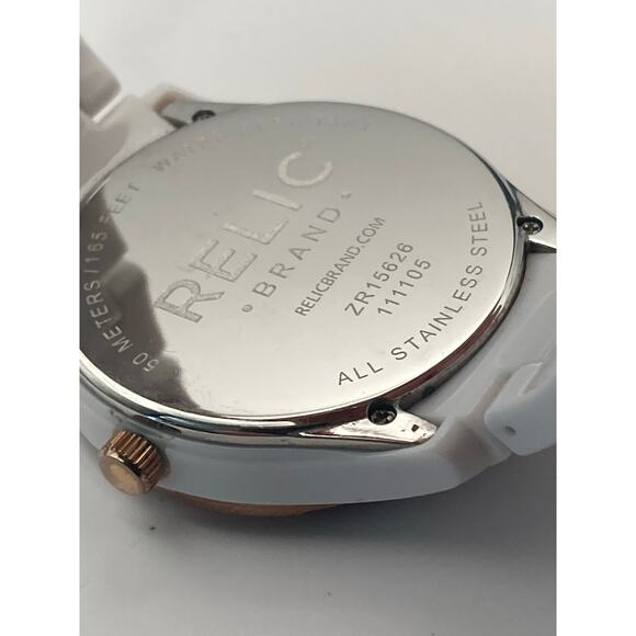 Relic Fossil ZR15626 Womens Chronograph Watch 38mm - New Battery - Date WR 50m - Picture 9 of 10